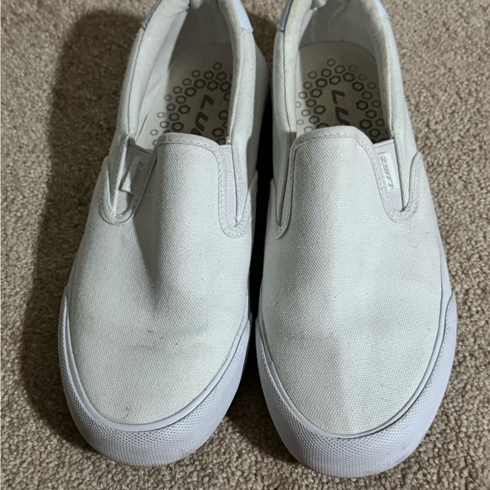 Lugz White Slip-On Sneakers